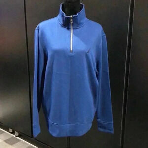 Nautica Pullover 1/4 zip,high neck,light fleece lined Jacket